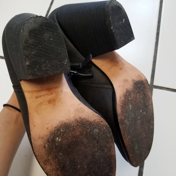 Cole Haan Grand OS Matte Leather Ankle High Heeled Boots - Picture 9 of 10